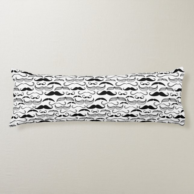 Coussins Longs Un club des messieurs. Motif 2 de moustache (Devant)