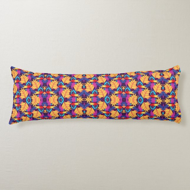 Coussins Longs Un oreiller rectangulaire présente un motif  (Devant)