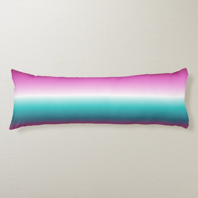 Coussins Longs unicorn lavender turquoise ombre turquoise mermaid (Devant)