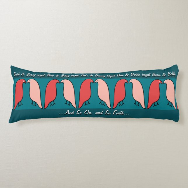 Coussins Longs Union Organisée des Oiseaux - Pop Art - Personnali (Devant)
