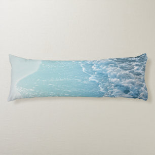Coussins Longs Vagues de rêve bleu turquoise doux #2 #eau #déco