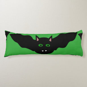 Coussins Longs Vampire Chat Face Bat Halloween Oreiller Corps