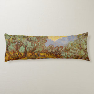 Coussins Longs Van Gogh Olive Trees Soleil Jaune Ciel