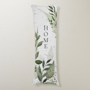 Coussins Longs Végétation, Béton, Votre Texte, Vert Gris