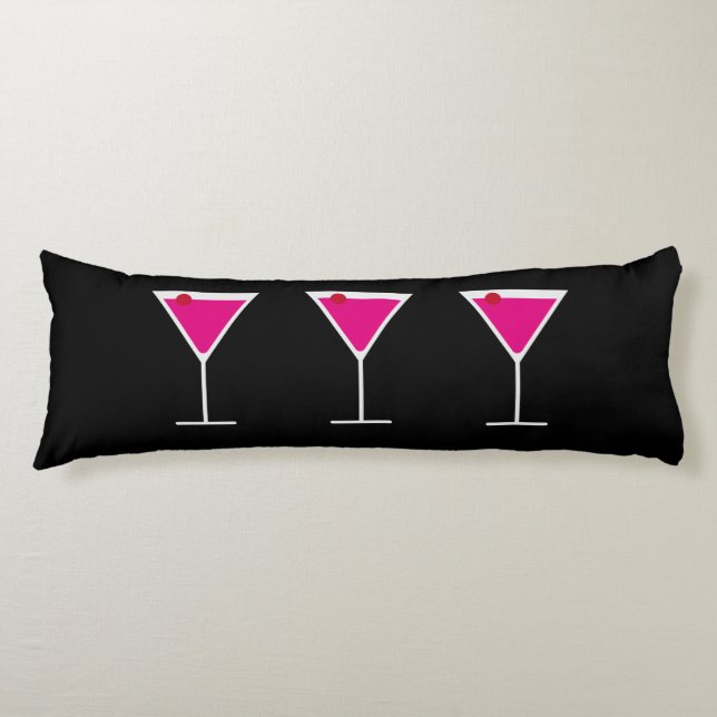 Coussins Longs Verre cosmopolite de Martini de boissons de (Devant)