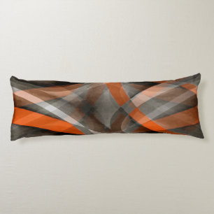 Coussins Longs Vibrations des années quatre-vingts Brûlé Orange e
