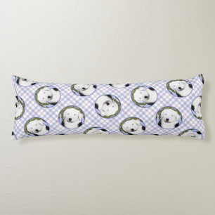 Coussins Longs Vieux anglais Sheepdog Puppy Painpy Pet Dog Art
