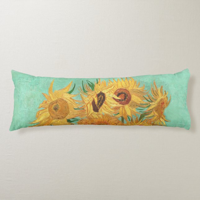 Coussins Longs Vincent Van Gogh Douze Tournesols Dans Un Vase (Devant)