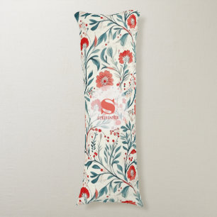 Coussins Longs Vintage marguerite rouge motif floral - Botanique