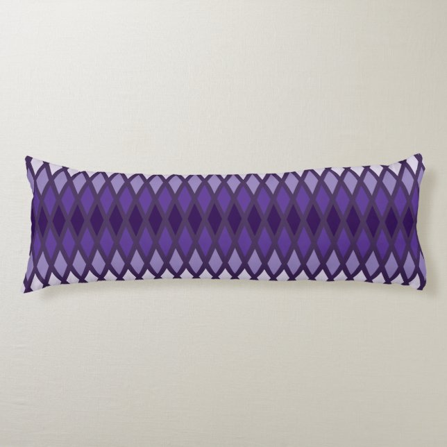 Coussins Longs Violet Diamant Ombre (Devant)