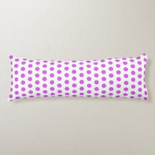 Coussins Longs Violet Pois violet blanc Couleurs personnalisées m