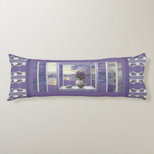 Coussins Longs violettes dans un bocal de lune