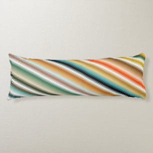 Coussins Longs Wavy Zigzag Motif multicolore