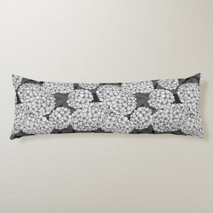 Coussins Longs White hydrangea