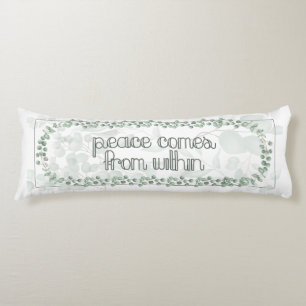 Coussins Longs White Peace vient Oreiller corps Eucalyptus