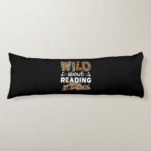 Coussins Longs Wild About Reading Books And Bookworm Library
