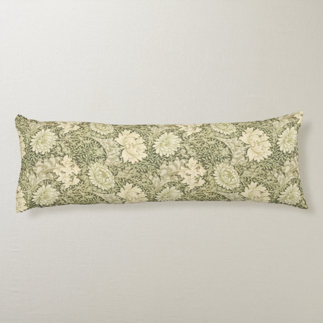 Coussins Longs William Morris' Floral Elegance Gold & Green (Dos)