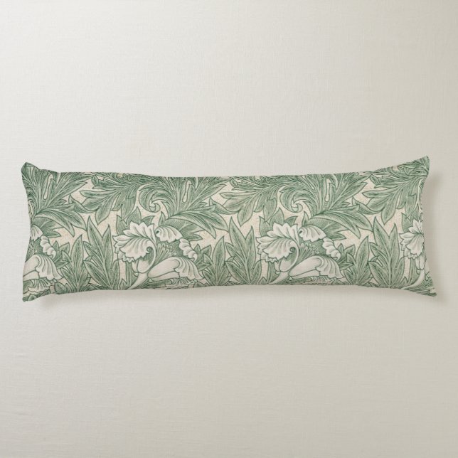 Coussins Longs William Morris Vert Sauge Motif Tulipe : Vintage (Dos)