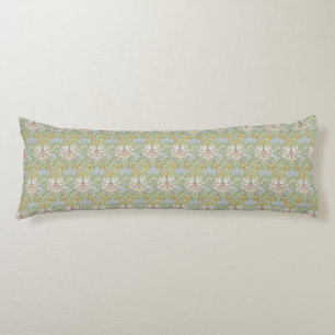 Coussins Longs William Morris Vintage Floral rose Myrtle vert
