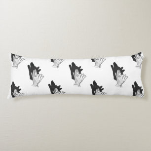 Coussins Longs Wolf Silhouette