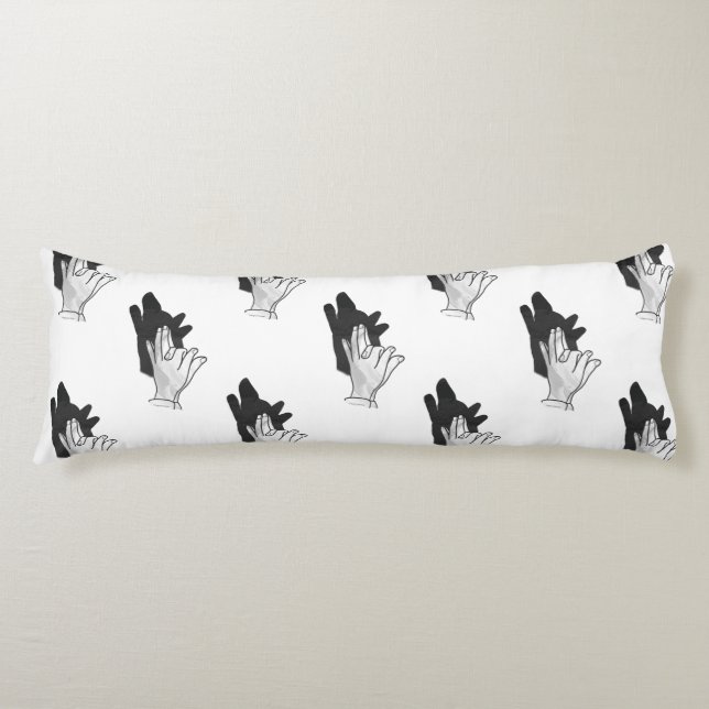 Coussins Longs Wolf Silhouette (Devant)