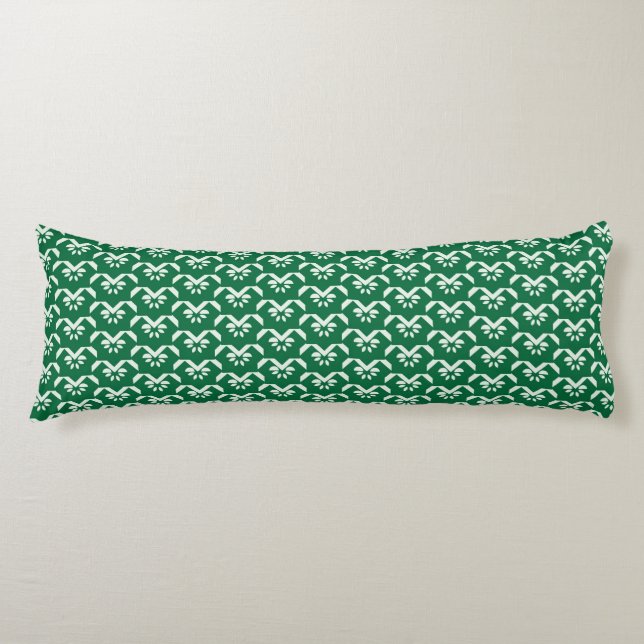 Coussins Longs Zigzag floral vert (Devant)