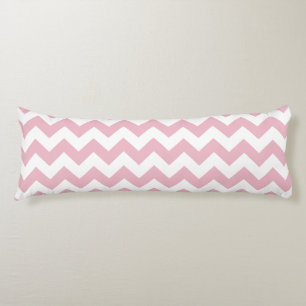 Coussins Longs Zigzag rose, Chevron rose, Motif géométrique