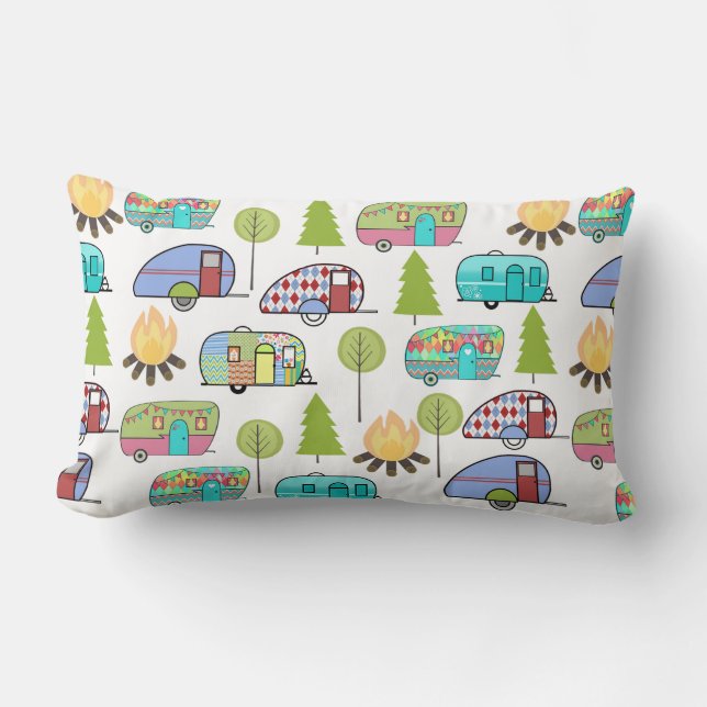 Coussins Motifs de camping (Recto)