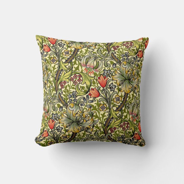 Coussins Motifs de Morris Golden Lily (Recto)