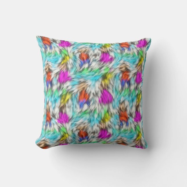 Coussins Motifs flous colorés (Recto)