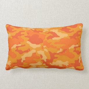 Coussins oranges de coussin du camouflage #2 de