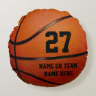 Coussins PERSONNALISÉS ronds de basket-ball