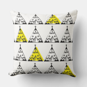 Coussins pour enfants - Teepee jaune