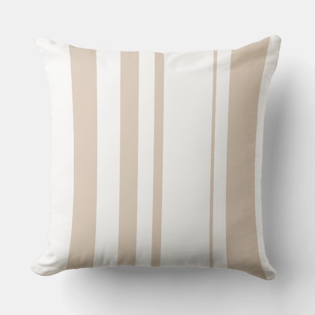 Coussins - Rayures Beige (Recto)