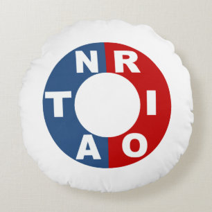 Coussins rond blanc Design ONTARIO Round Pillow