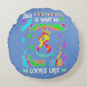 Coussins Ronds 8e anniversaire Awesome 8 ans il ressemble