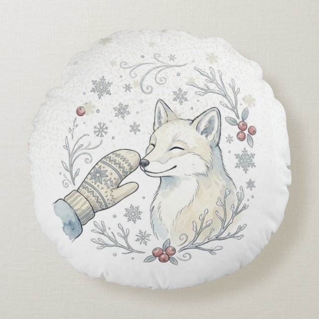 Coussins Ronds A Tender Winter Boop (Devant)