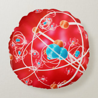 Coussins Ronds Abstract atom background, Chemistry model of molec