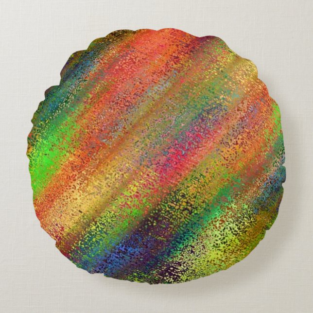 Coussins Ronds Abstrait dynamique (Devant)