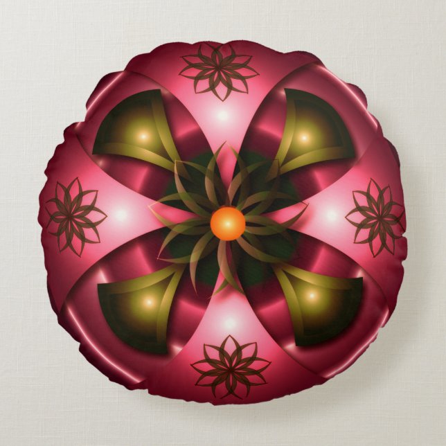 Coussins Ronds abstraite pillée design (Devant)