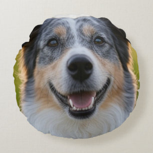 Coussins Ronds Ajouter une Personnaliser photo pour animaux domes