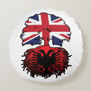 Coussins Ronds Albanie Albanie Royaume-Uni Royaume-Uni Royaume-Un