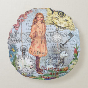 Coussins Ronds Alice au pays des merveilles Classique Cheshire Ra