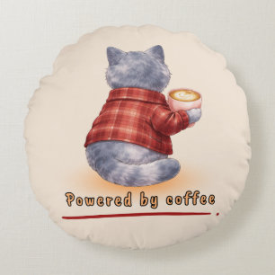 Coussins Ronds Alimenté par le café