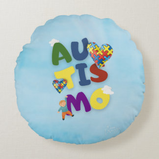 Coussins Ronds Almofada Redonda Mãe de Autista