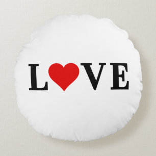 Coussins Ronds AMOUR Simple Minimaliste Élégant