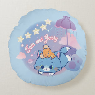 Coussins Ronds Anime Tom et Jerry Dreamy Nights