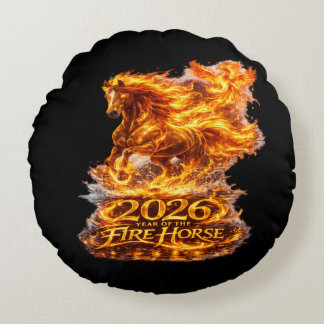 Coussins Ronds Année du Cheval de Feu 2026
