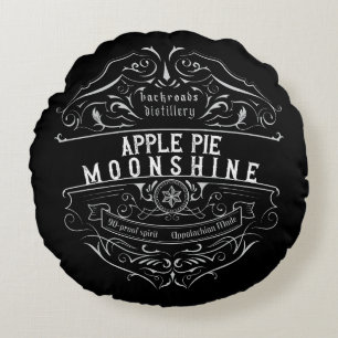 Coussins Ronds Appalachia Moonshine Étiquette