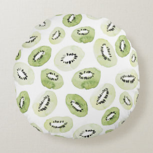 Coussins Ronds Aquarelle Artistique : Conception sans couture des